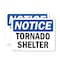 Signmission Tornado Shelter, 10 in W x Rectangle, Vinyl Decal OS-2PACK-NS-D-710-L-16740 - alternate 1